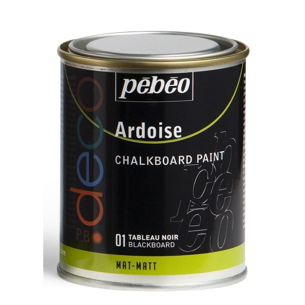 Picture of Pebeo Chalkboard Paint 01 (Blackboard) - 250ml Matt Effect