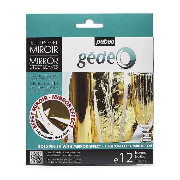 Picture of Pebeo Gedeo Gold Mirror Effect Leaves - Pack of 12