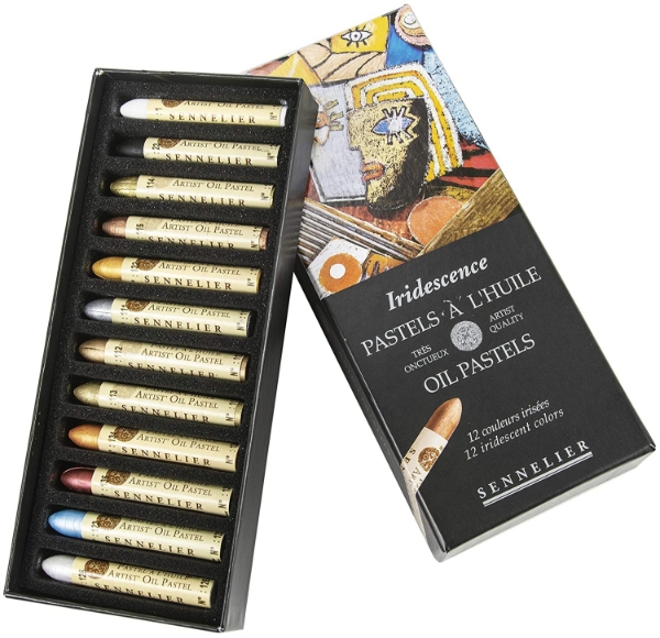 Picture of Sennelier Oil Pastel Set of 12 - Iridescent Colours