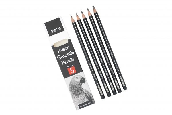 Picture of Brusto Artists Graphite Pencils - Set of 5