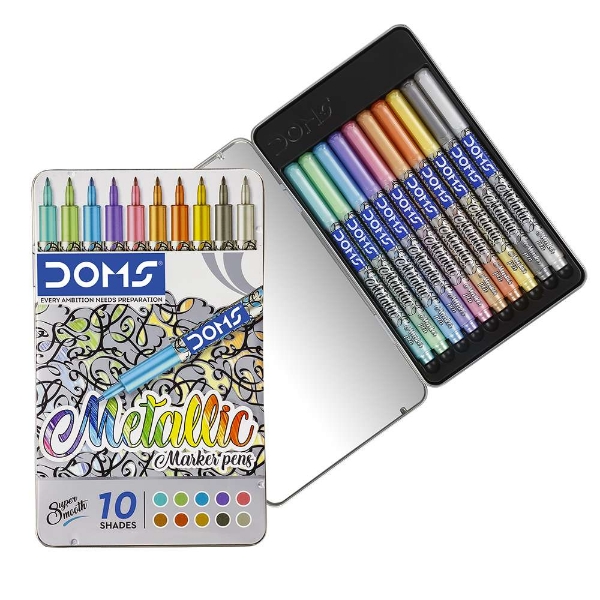 Picture of DOMS METALLIC MARKER PEN SET OF 10