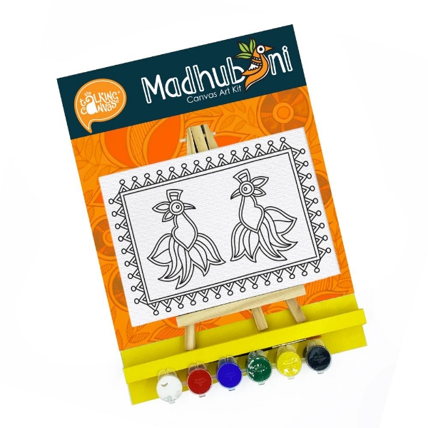 Picture of Printed Canvas Madhubani Art Kit