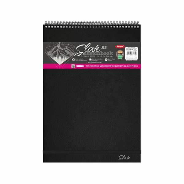 Picture of Anupam Slate Black Sketch Book - A5 80 Pages (180GSM)