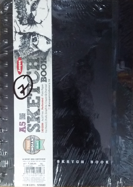 Picture of Anupam Wire-O Bound Sketch Book - A5 128 Pages (140GSM)