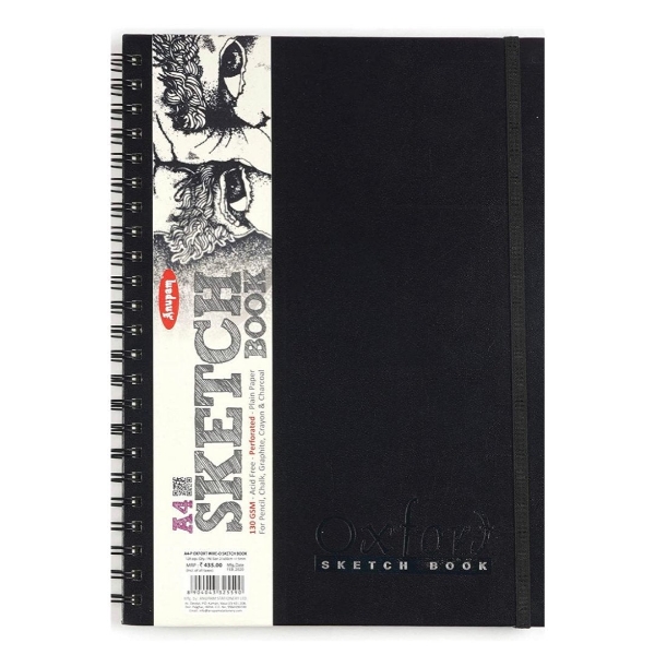Picture of Anupam Wire-O Sketch Book A4 - 128 Pages 140GSM (Portrait)