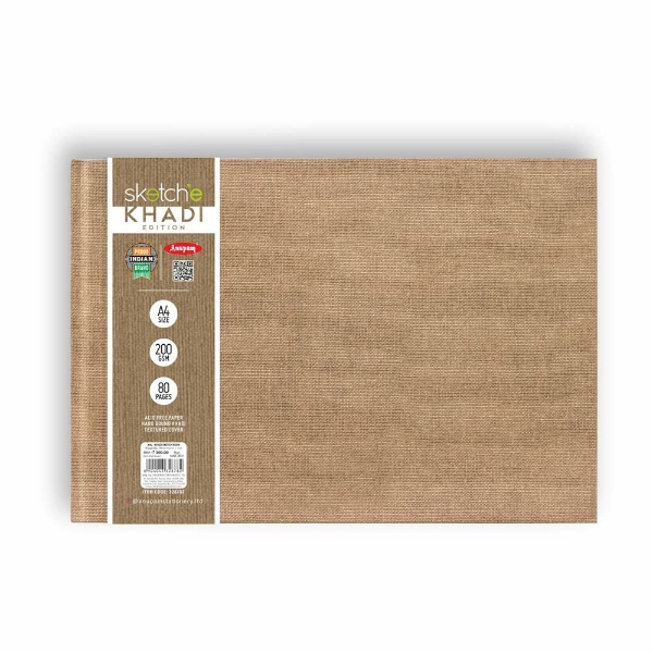 Picture of Anupam Khadi Sketch Book - A4 80 Pages (200GSM)
