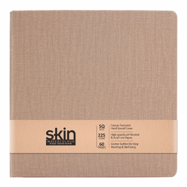Picture of Anupam Skin Watercolour Beige Toned Sketchbook - Square (225GSM)