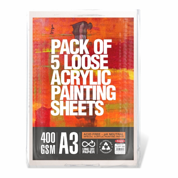 Picture of Anupam Acrylic Painting Loose Sheets - 400GSM 