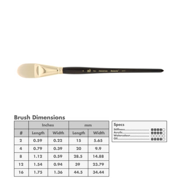 Picture of Princeton Dakota Synthetic Filbert Brush - 6300FB (Size 16)