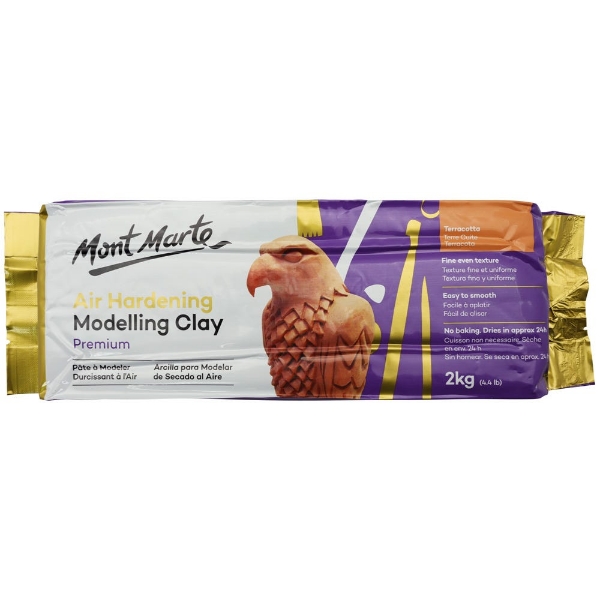 Picture of Mont Marte Air Hardening Modelling Clay - Terracotta (2kg)