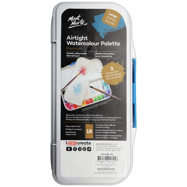 Picture of Mont Marte Airtight Watercolour Palette - Set of 18