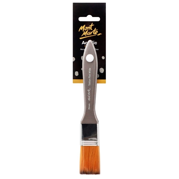 Picture of Mont Marte Artist Brush - Taklon Flat Wide (25mm)