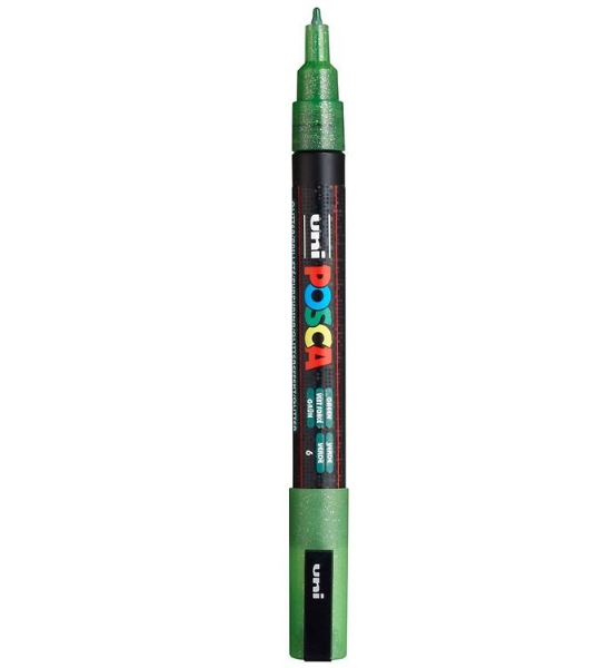 Posca Paint Marker, PC-3M Fine, Glitter Green