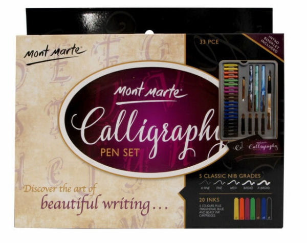 Picture of Mont Marte Calligraphy Pen Set - 33 pieces