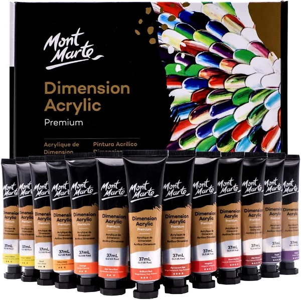 Picture of Mont Marte Dimension Acrylic Paint - Set of 36 (37ml)