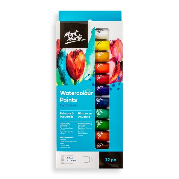 Picture of Mont Marte Watercolour Paints - Set of 12 (12ml)