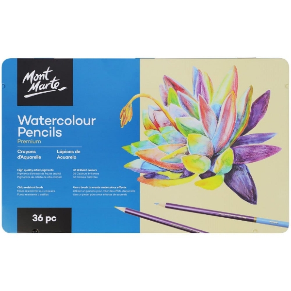 Picture of Mont Marte Watercolour Pencils - 36 Pieces
