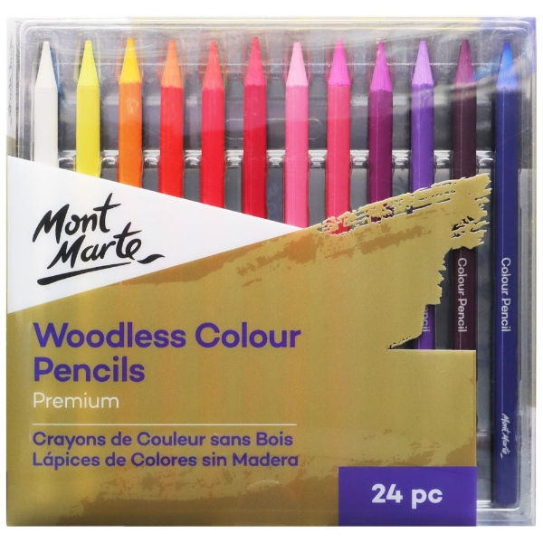 Picture of Mont Marte Woodless Colour Pencils - Set of 24