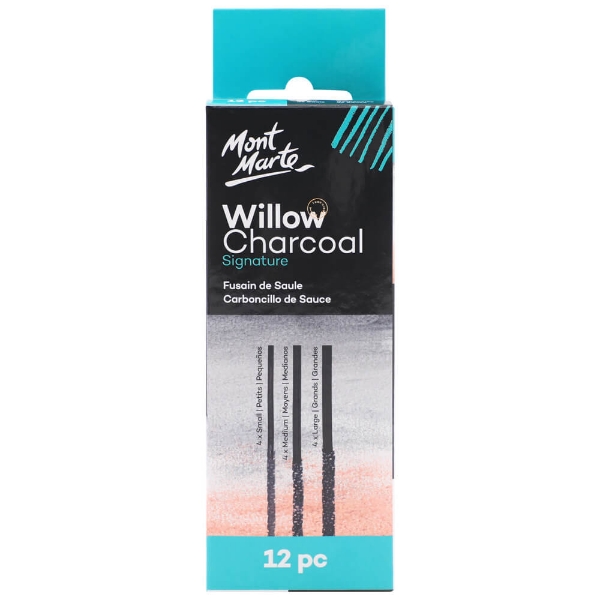 Picture of Mont Marte Willow Charcoal - Set of 12