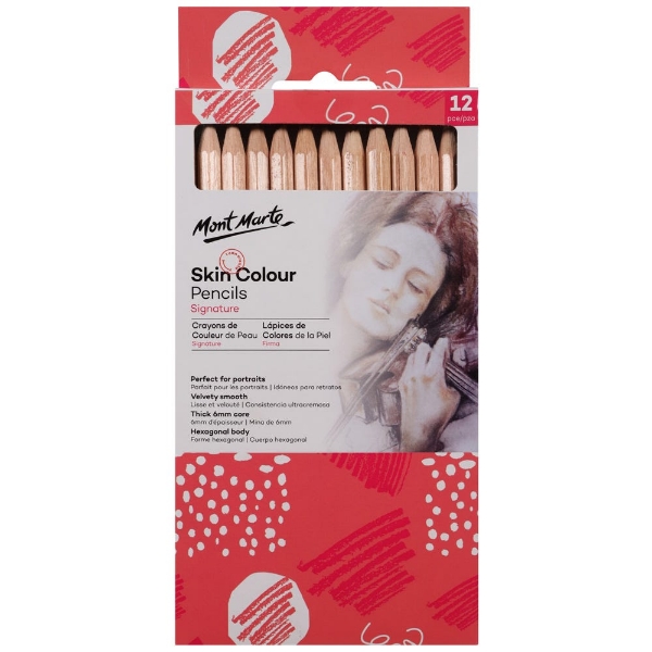 Picture of Mont Marte Skin Colour Pencils - Set of 12