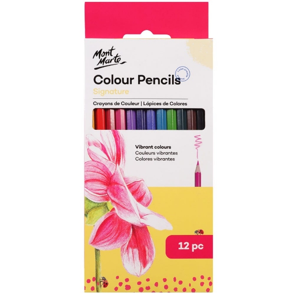 Picture of Mont Marte Essential Colours Pencil - Set of 12