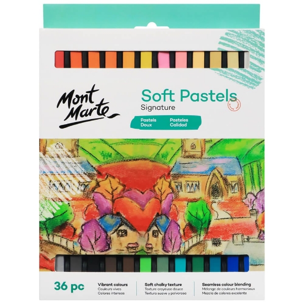 Picture of Mont Marte Soft Pastel Vibrant Colours - Set of 36