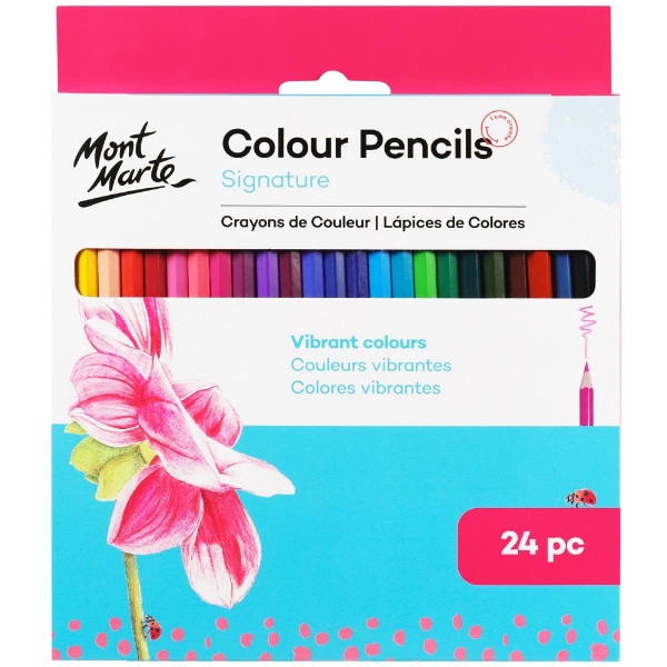 Picture of Mont Marte Essential Colours Pencils - Set of 24