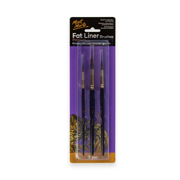 Picture of Mont Marte Fat Liner Brush - Set of 3