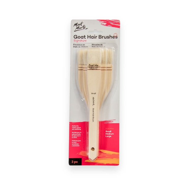 Picture of Mont Marte Studio Goat Hair Brush - Set of 3
