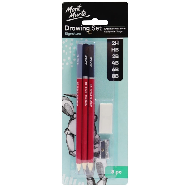 Picture of Mont Marte Drawing Pencil - Set of 8