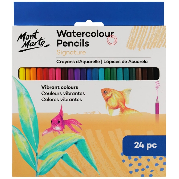 Picture of Mont Marte Watercolour Pencils - Set of 24