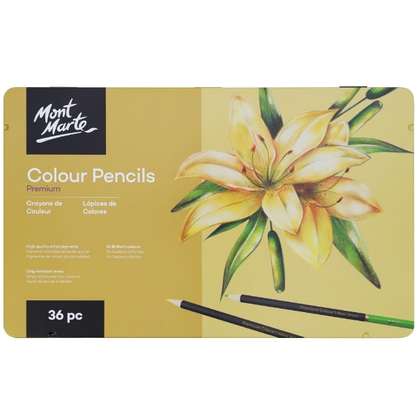 Picture of Mont Marte Colour Pencils - Set of 36