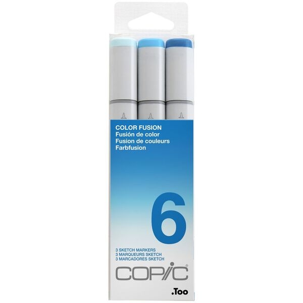 Picture of Copic Colour Fusion Sketch Marker - Set of 3 (Blue)