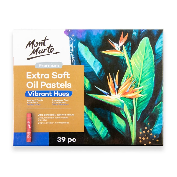 Picture of Mont Marte Extra Soft Oil Pastels - Set of 39 (Vibrant Hues)