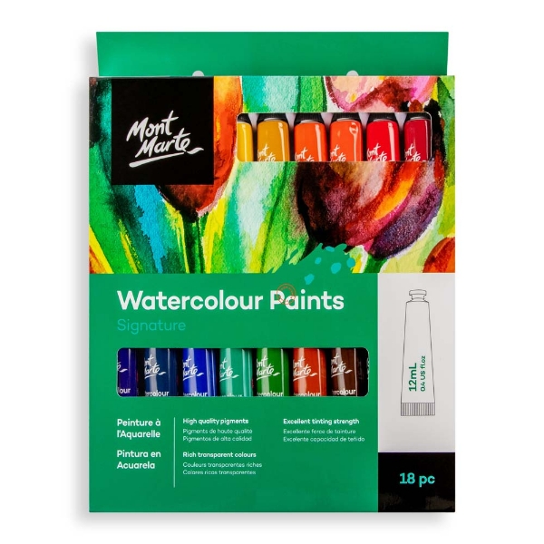 Picture of Mont Marte Watercolour Paints - Set of 18 (12ml)