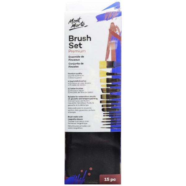 Picture of Mont Marte Brush Set - 15 Pieces