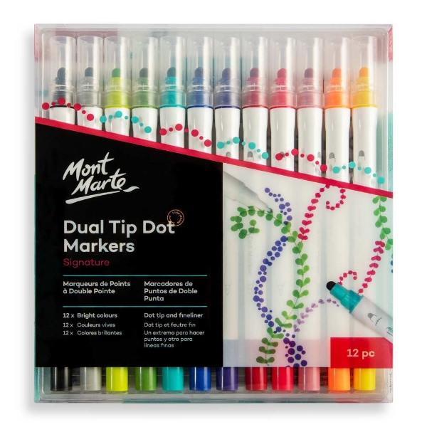 Picture of Mont Marte Dual Tip Dot Markers Set