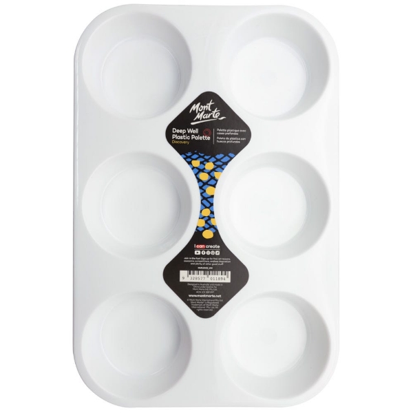Picture of Mont Marte Deep Well Plastic Palette - 6 Hole