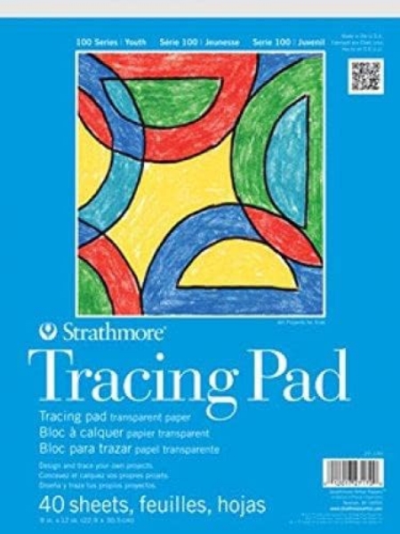 Picture of Strathmore 100 Series Youth Tracing Pad - Tape Bound - 9"x12" (40 Sheets)