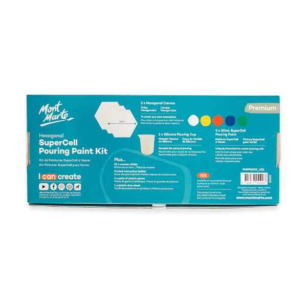 Picture of Mont Marte Supercell Pouring Paint Kit