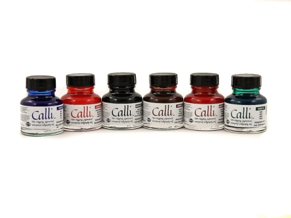 Picture of Daler Rowney Calligraphy Ink - Set of 6 (29.5ml)