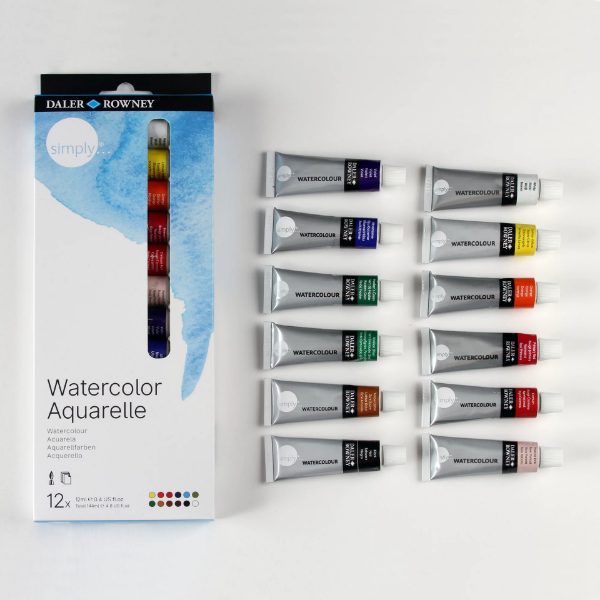 Picture of Daler Rowney Watercolour - Set of 12 (12ml)