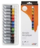 Picture of Daler Rowney Acrylic Colours Simply - Set of 12 (12ml)