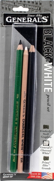 Picture of General's Black & White Pencil - Set of 3