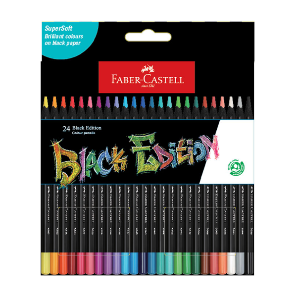 Picture of Faber Castell Black Edition Colour Pencil - Set of 24