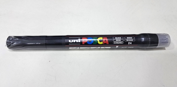 Picture of Uni Posca Brush Tip Paint Marker - Black (PCF-350)