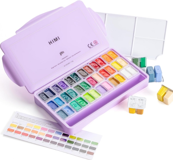 Picture of Himi Miya Gouache Paint - Set of 36 (12g, Light Purple)