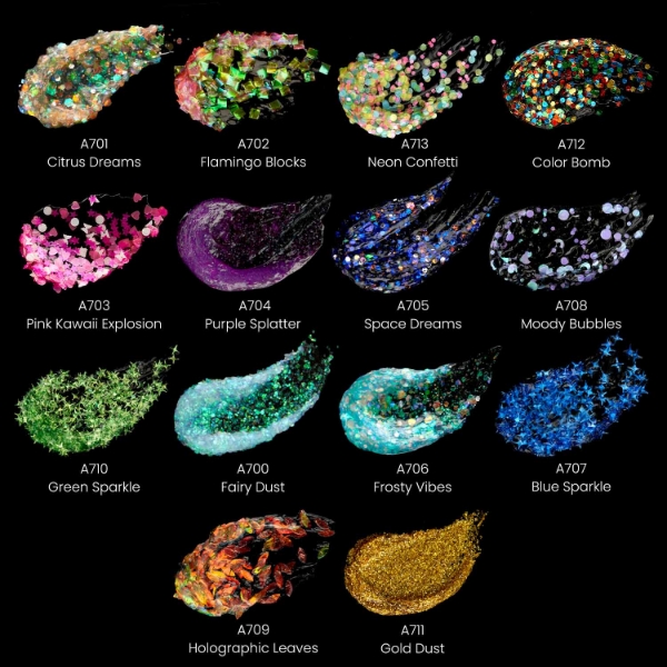 Picture of Arteza Glitter Acrylic Paint - Set of 14 (60ml)