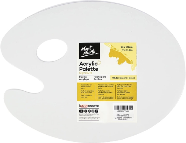 Picture of Mont Marte Acrylic Palette - White (23x30cm)