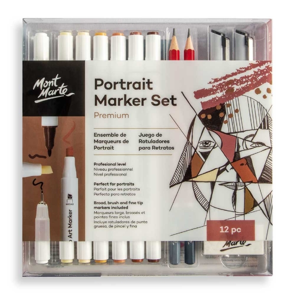Mont Morte Portrait Marker Set 12 Pieces